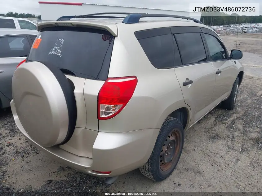 2008 TOYOTA RAV 4 VIN JTMZD33V486072736 — фото 4