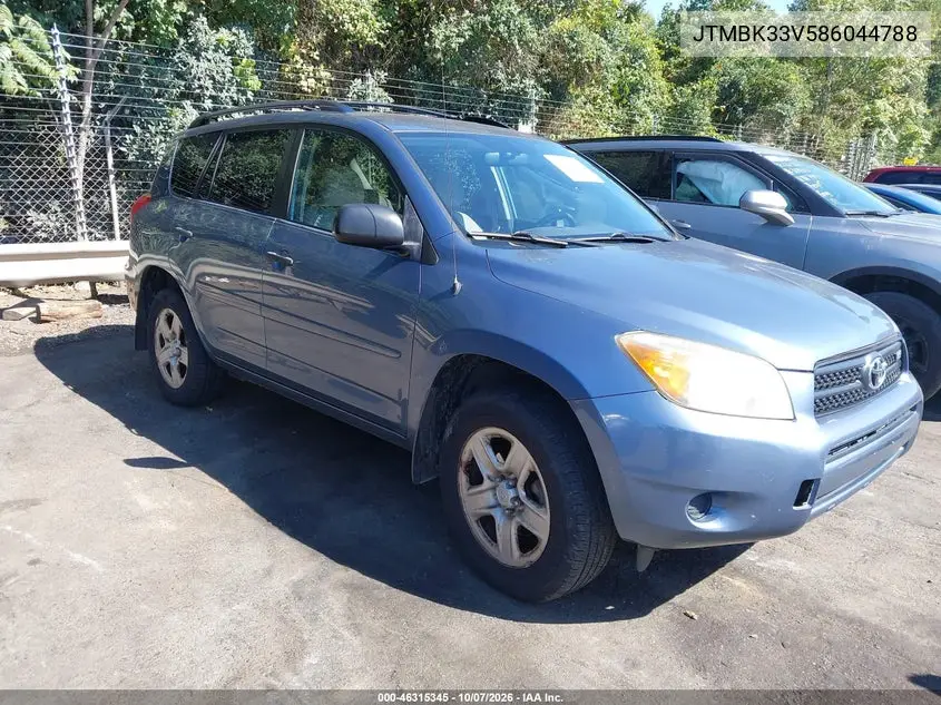 TOYOTA RAV 4 2008, VIN JTMBK33V586044788