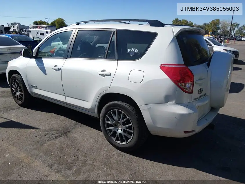 2008 TOYOTA RAV 4 VIN JTMBK34V385055003 — фото 3