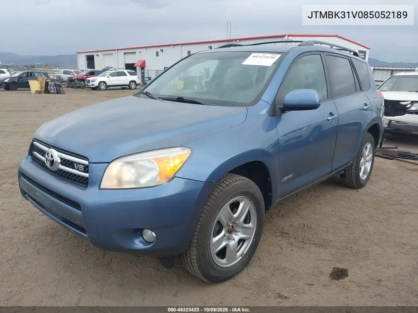 2008 TOYOTA RAV 4 VIN JTMBK31V085052189 — фото 2