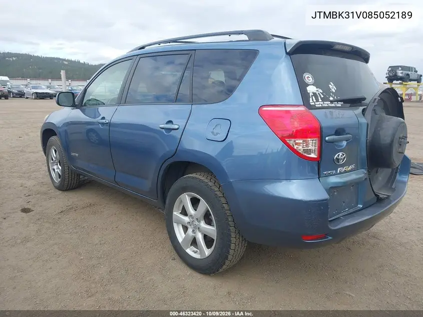 2008 TOYOTA RAV 4 VIN JTMBK31V085052189 — фото 3
