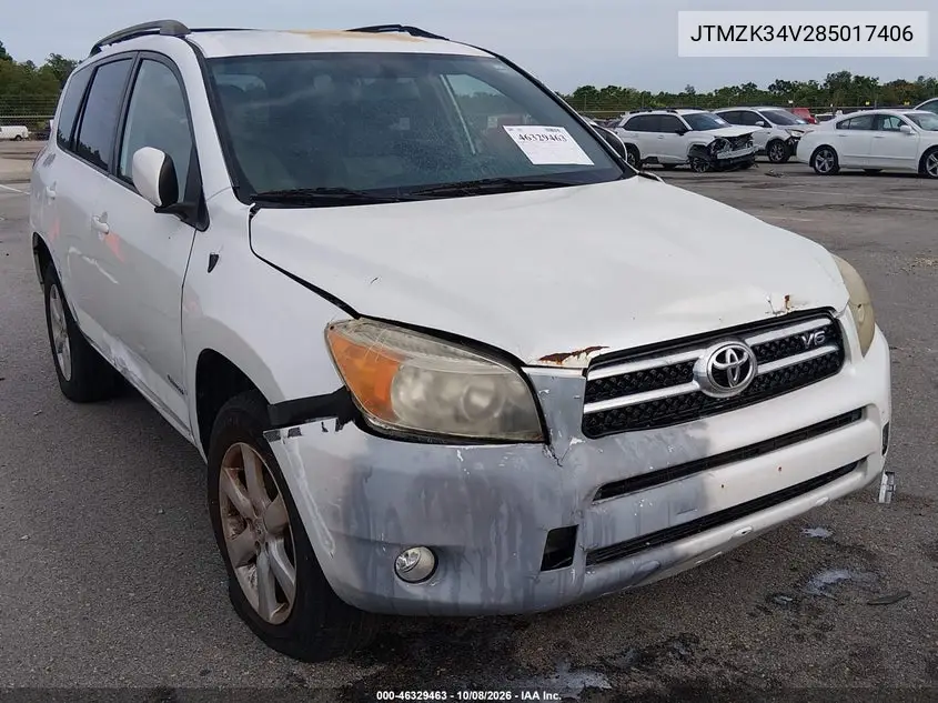 TOYOTA RAV 4 2008, VIN JTMZK34V285017406