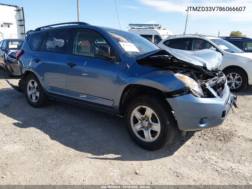 TOYOTA RAV 4 2008, VIN JTMZD33V786066607