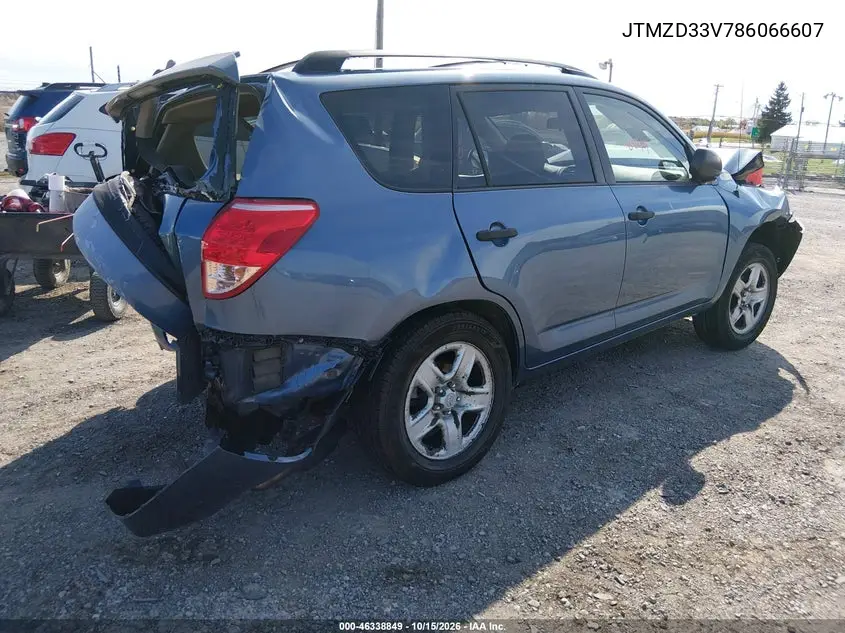2008 TOYOTA RAV 4 VIN JTMZD33V786066607 — фото 4