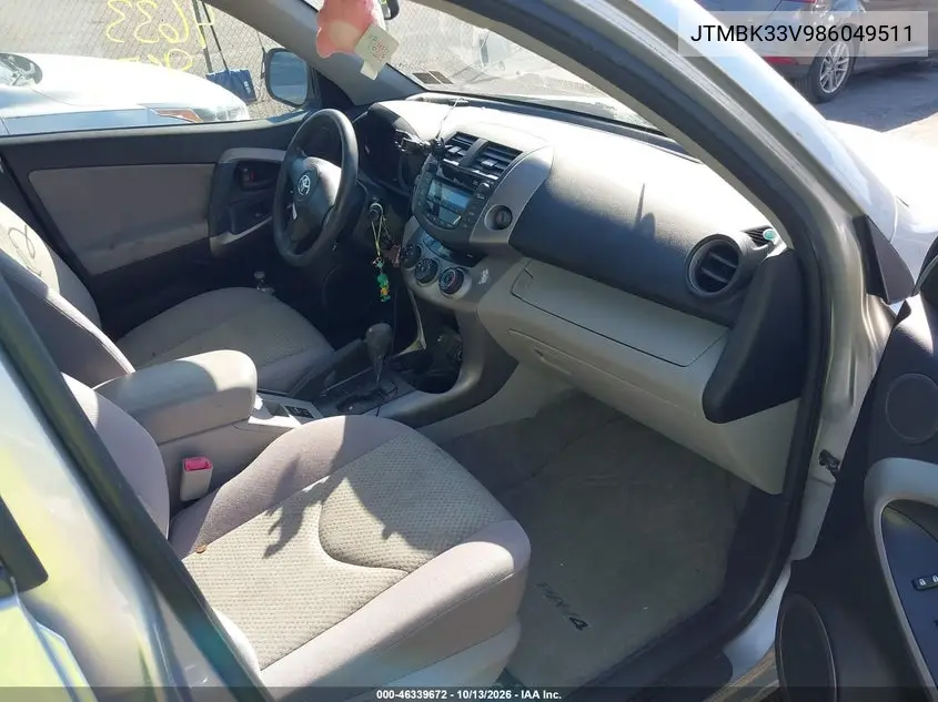 2008 TOYOTA RAV 4 VIN JTMBK33V986049511 — фото 5
