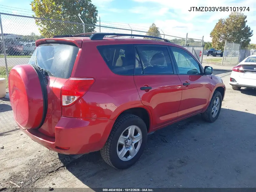 2008 TOYOTA RAV 4 VIN JTMZD33V585101974 — фото 4