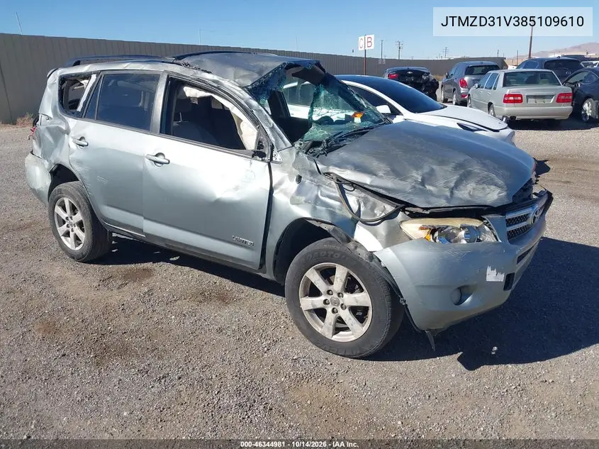 TOYOTA RAV 4 2008, VIN JTMZD31V385109610