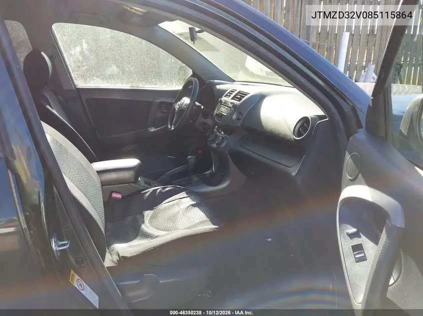 2008 TOYOTA RAV 4 VIN JTMZD32V085115864 — фото 5