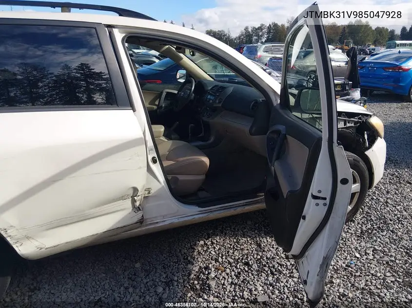 2008 TOYOTA RAV 4 VIN JTMBK31V985047928 — фото 5