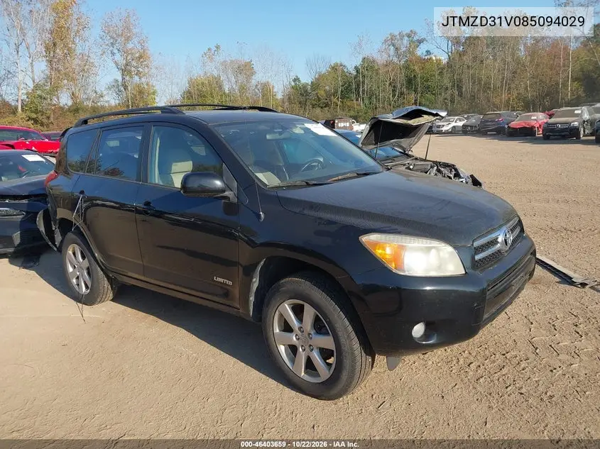 TOYOTA RAV 4 2008, VIN JTMZD31V085094029