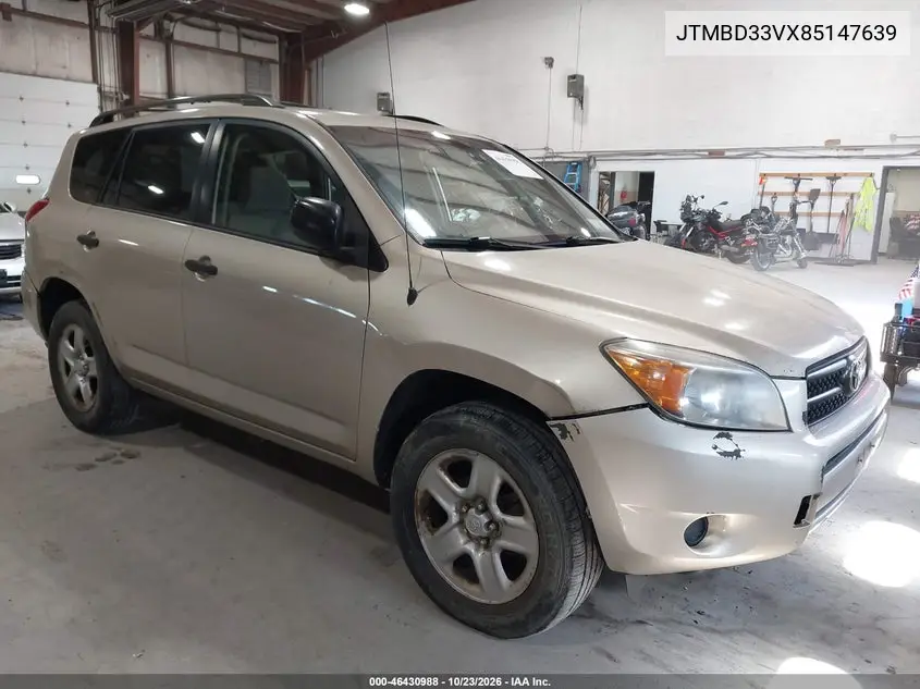 TOYOTA RAV 4 2008, VIN JTMBD33VX85147639