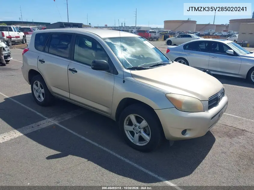 TOYOTA RAV 4 2008, VIN JTMZK35V285020241