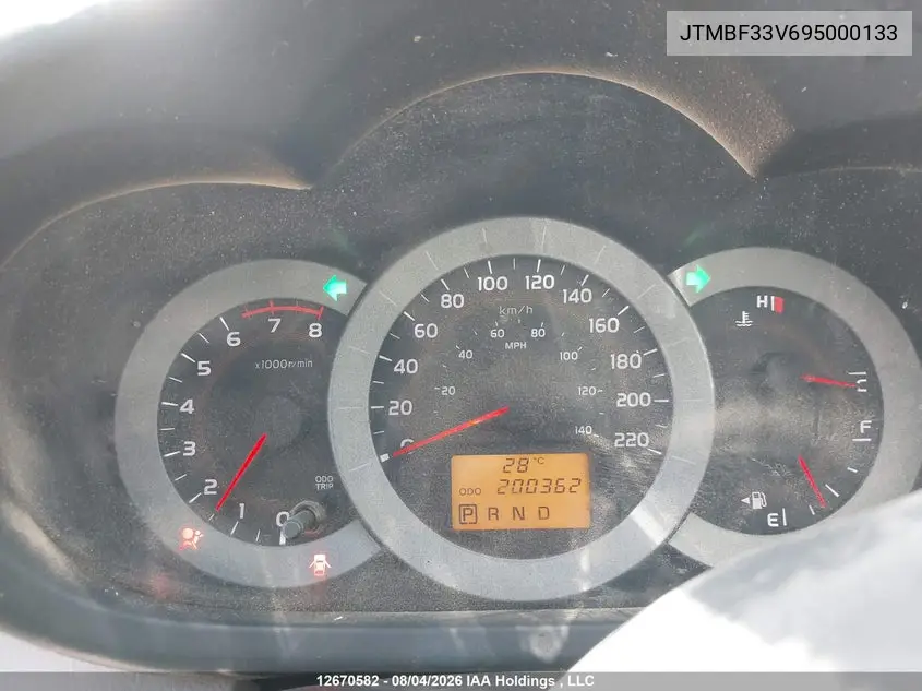 2009 TOYOTA RAV 4 VIN JTMBF33V695000133 — фото 7