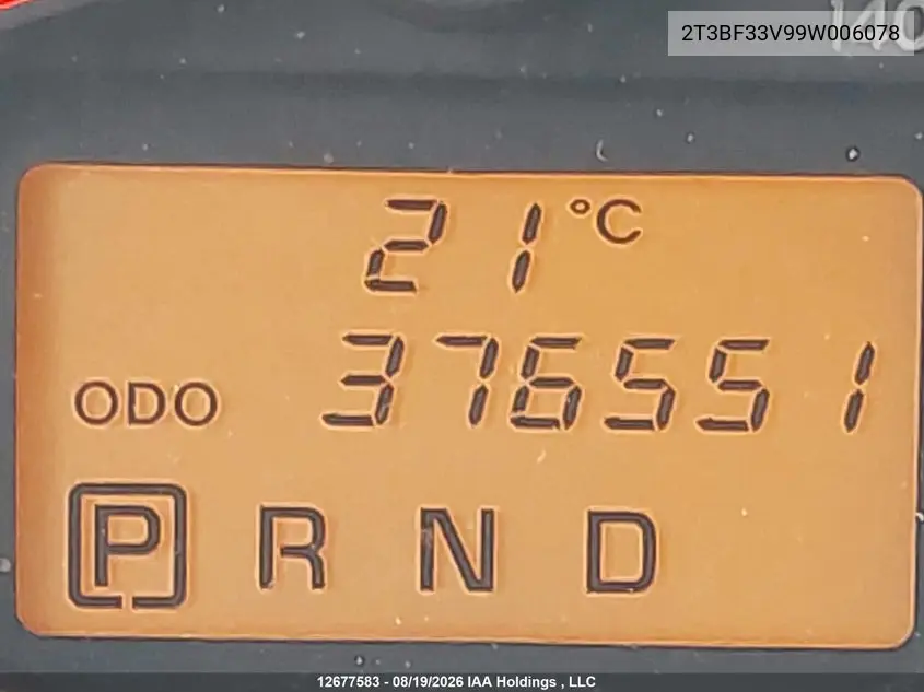 2009 TOYOTA RAV 4 VIN 2T3BF33V99W006078 — фото 15