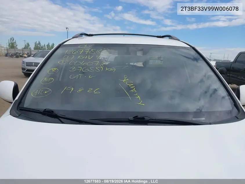 2009 TOYOTA RAV 4 VIN 2T3BF33V99W006078 — фото 17