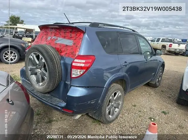 2009 TOYOTA RAV 4 VIN 2T3BK32V19W005438 — фото 4