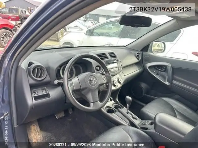 2009 TOYOTA RAV 4 VIN 2T3BK32V19W005438 — фото 5