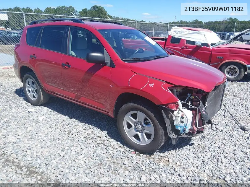 TOYOTA RAV 4 2009, VIN 2T3BF35V09W011182
