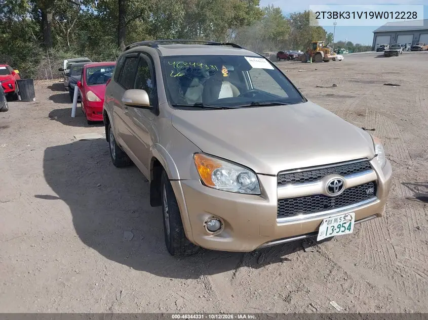 TOYOTA RAV 4 2009, VIN 2T3BK31V19W012228