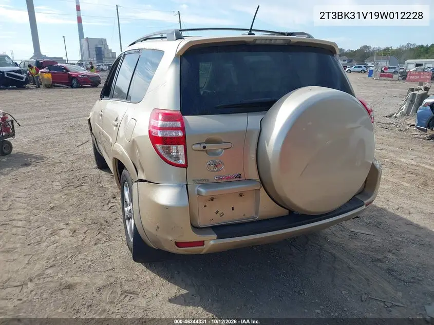 2009 TOYOTA RAV 4 VIN 2T3BK31V19W012228 — фото 3