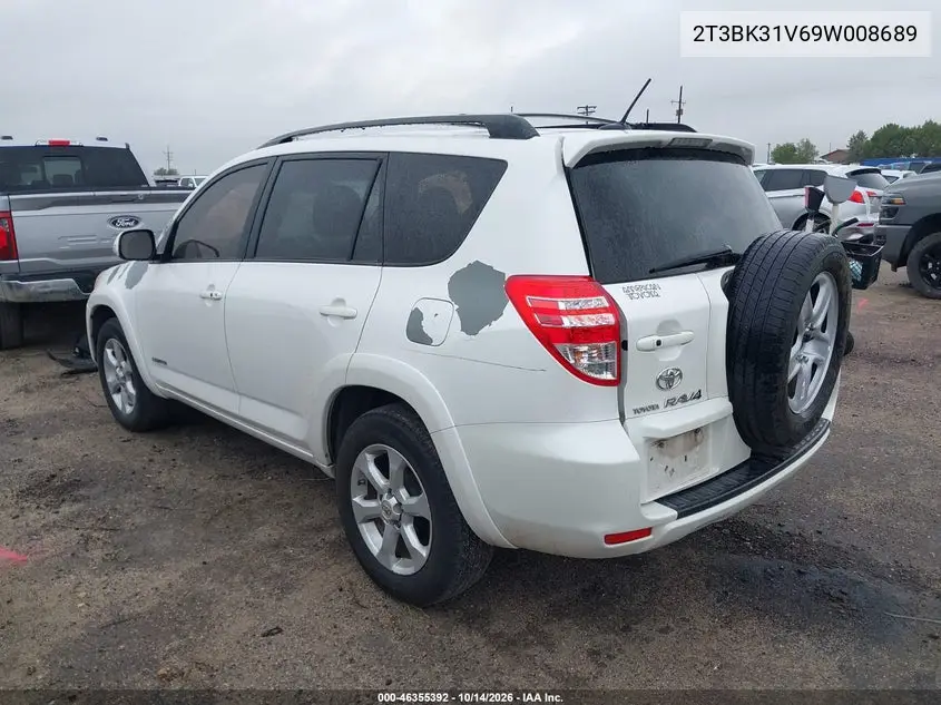 2009 TOYOTA RAV 4 VIN 2T3BK31V69W008689 — фото 3