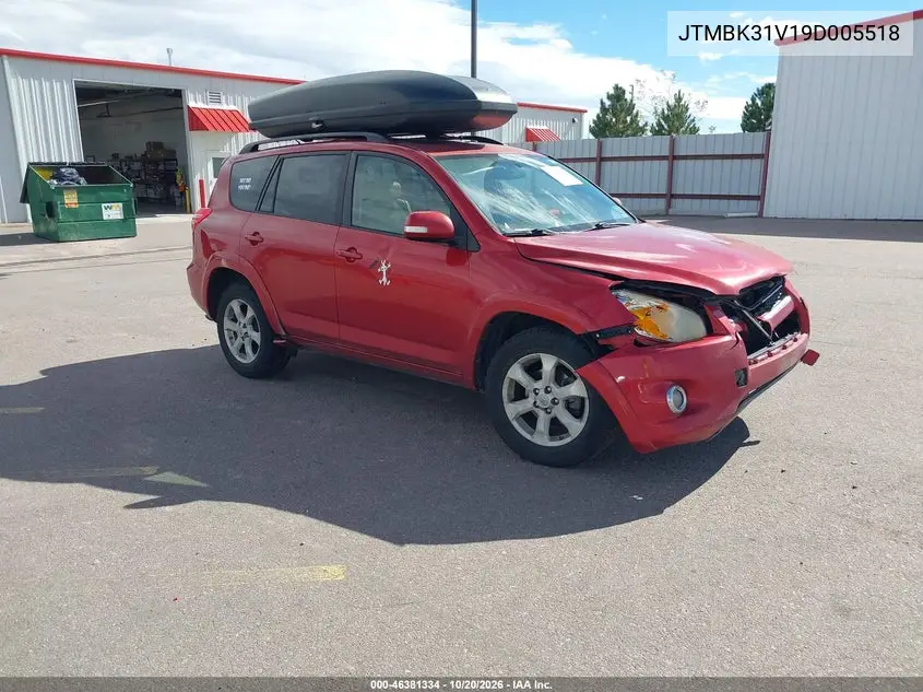 TOYOTA RAV 4 2009, VIN JTMBK31V19D005518