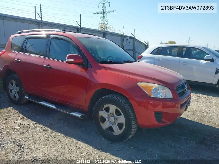 TOYOTA RAV 4 2010, VIN 2T3BF4DV3AW072893
