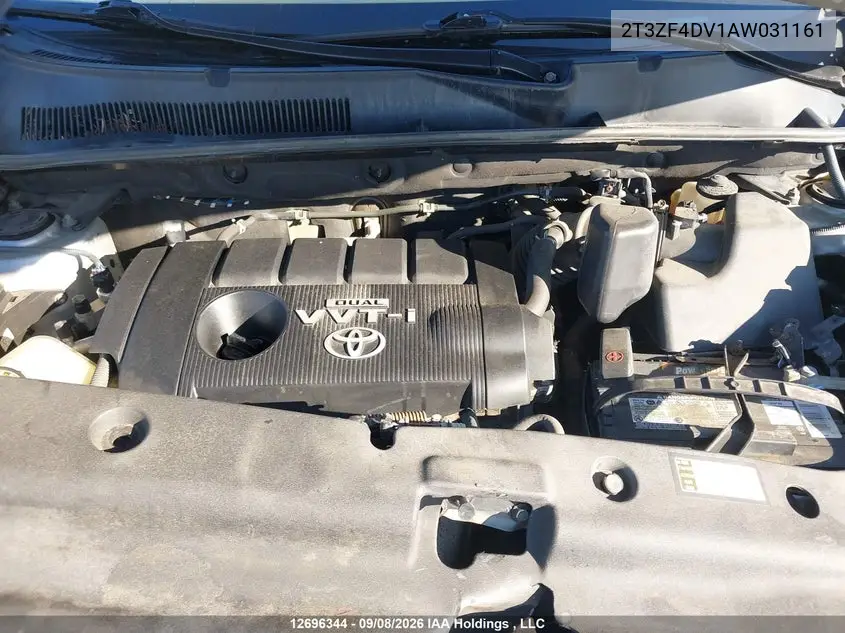 2010 TOYOTA RAV 4 VIN 2T3ZF4DV1AW031161 — фото 10