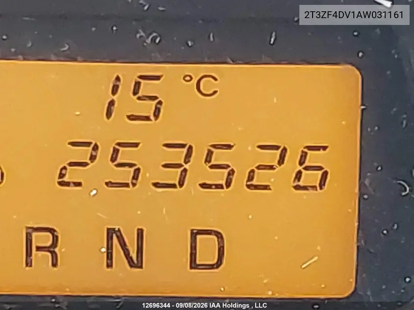 2010 TOYOTA RAV 4 VIN 2T3ZF4DV1AW031161 — фото 15