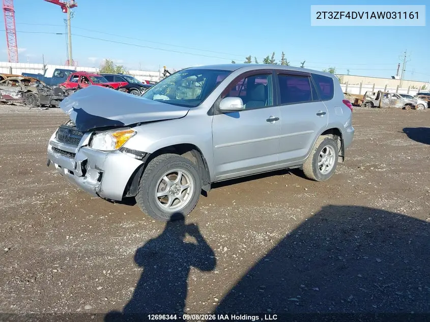 2010 TOYOTA RAV 4 VIN 2T3ZF4DV1AW031161 — фото 2