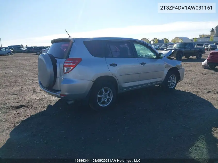 2010 TOYOTA RAV 4 VIN 2T3ZF4DV1AW031161 — фото 4
