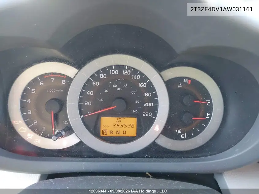 2010 TOYOTA RAV 4 VIN 2T3ZF4DV1AW031161 — фото 7