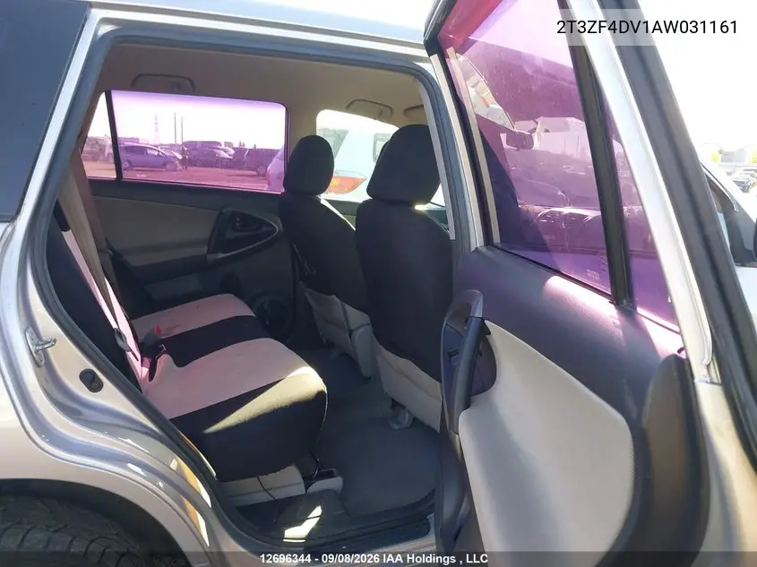 2010 TOYOTA RAV 4 VIN 2T3ZF4DV1AW031161 — фото 8