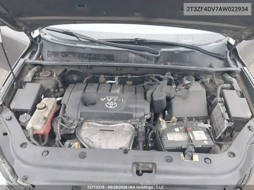 2010 TOYOTA RAV 4 VIN 2T3ZF4DV7AW022934 — фото 10