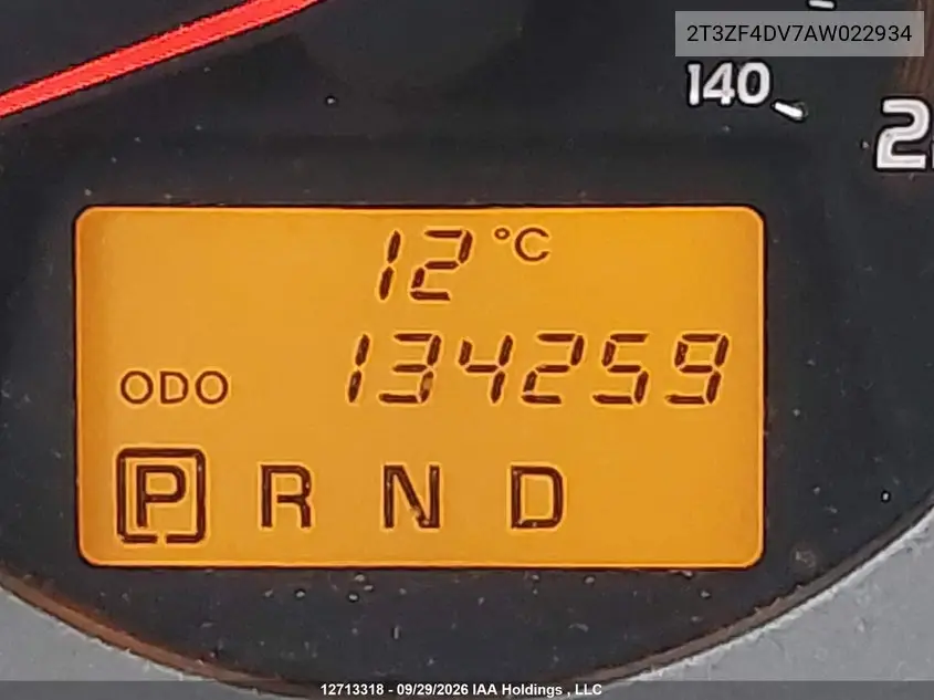 2010 TOYOTA RAV 4 VIN 2T3ZF4DV7AW022934 — фото 16