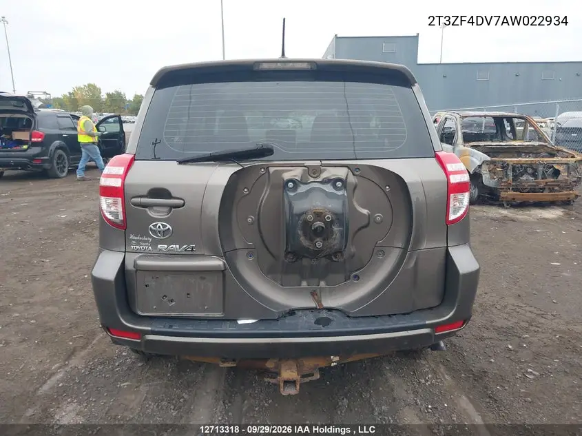 2010 TOYOTA RAV 4 VIN 2T3ZF4DV7AW022934 — фото 17
