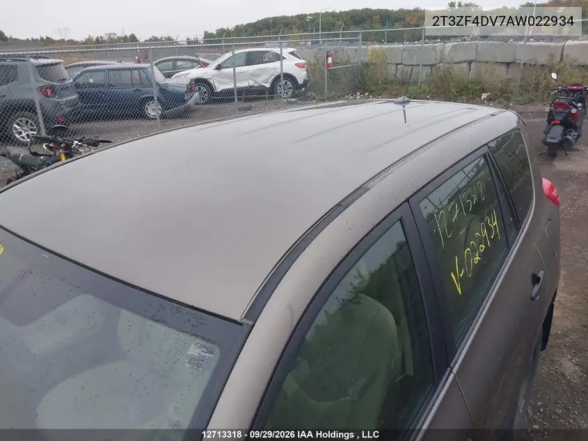 2010 TOYOTA RAV 4 VIN 2T3ZF4DV7AW022934 — фото 20