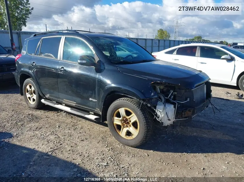 TOYOTA RAV 4 2010, VIN 2T3WF4DV7AW028462