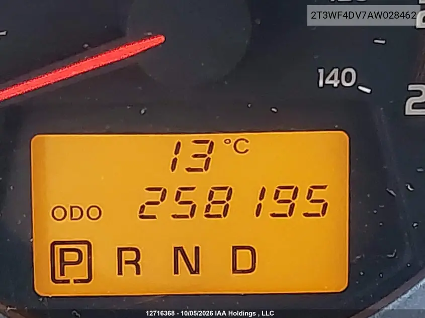 2010 TOYOTA RAV 4 VIN 2T3WF4DV7AW028462 — фото 16