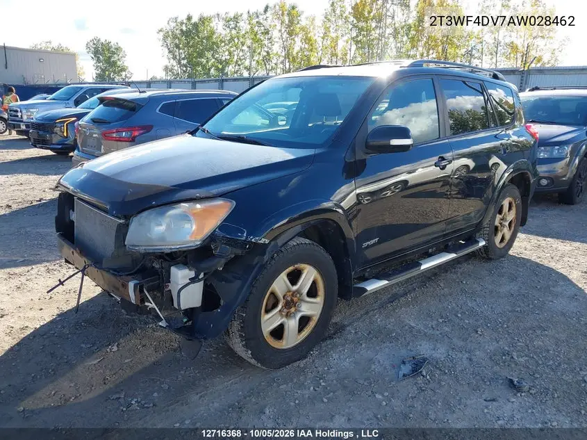 2010 TOYOTA RAV 4 VIN 2T3WF4DV7AW028462 — фото 2