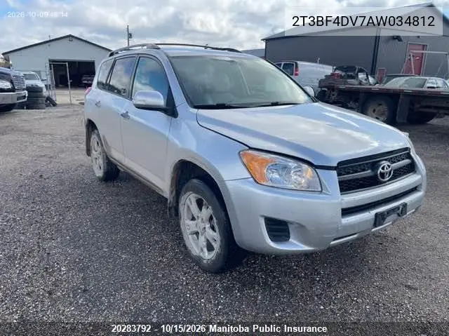 2010 TOYOTA RAV 4 VIN 2T3BF4DV7AW034812 — фото 2