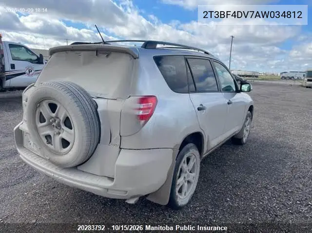 2010 TOYOTA RAV 4 VIN 2T3BF4DV7AW034812 — фото 3