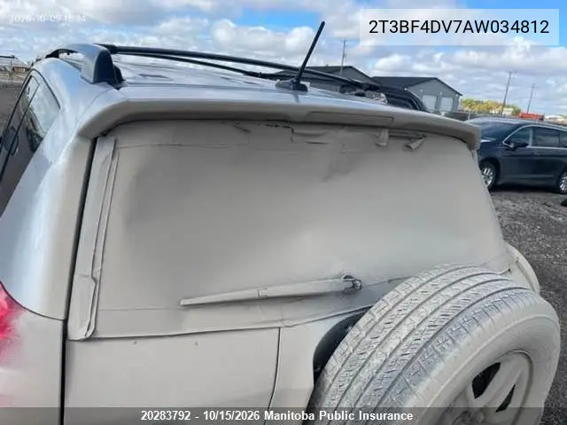 2010 TOYOTA RAV 4 VIN 2T3BF4DV7AW034812 — фото 5