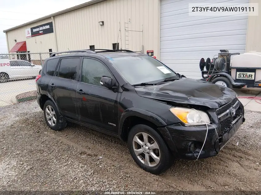 TOYOTA RAV 4 2010, VIN 2T3YF4DV9AW019111