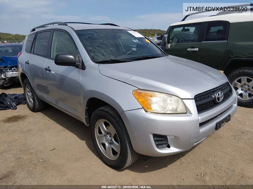 TOYOTA RAV 4 2010, VIN JTMBF4DVXAD038690