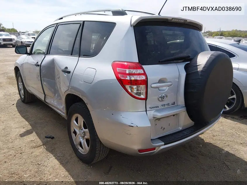 2010 TOYOTA RAV 4 VIN JTMBF4DVXAD038690 — фото 3