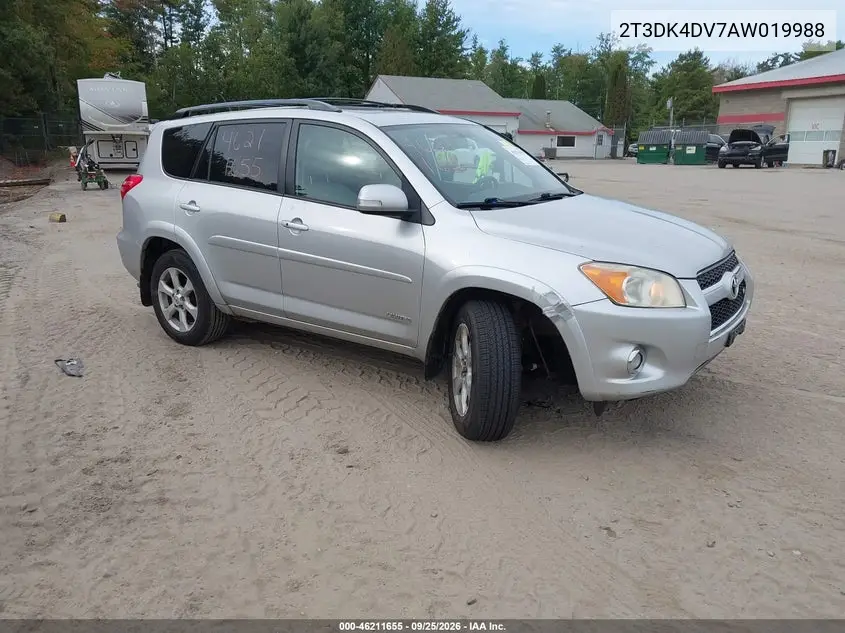TOYOTA RAV 4 2010, VIN 2T3DK4DV7AW019988