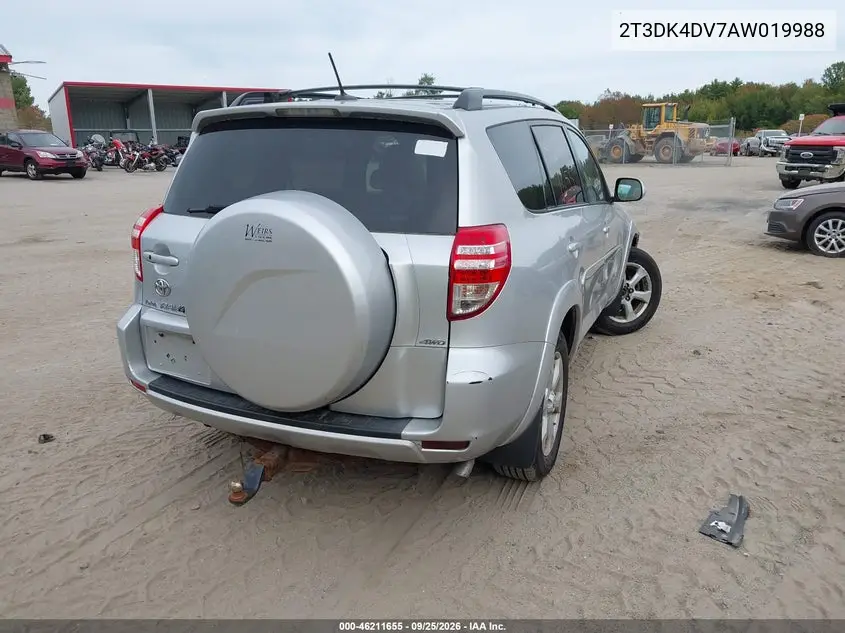 2010 TOYOTA RAV 4 VIN 2T3DK4DV7AW019988 — фото 4