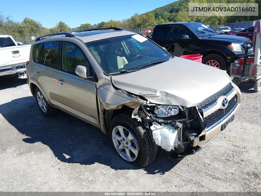 TOYOTA RAV 4 2010, VIN JTMDK4DV3AD016602