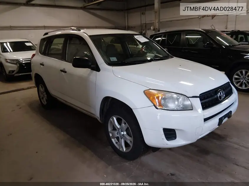 TOYOTA RAV 4 2010, VIN JTMBF4DV4AD028477